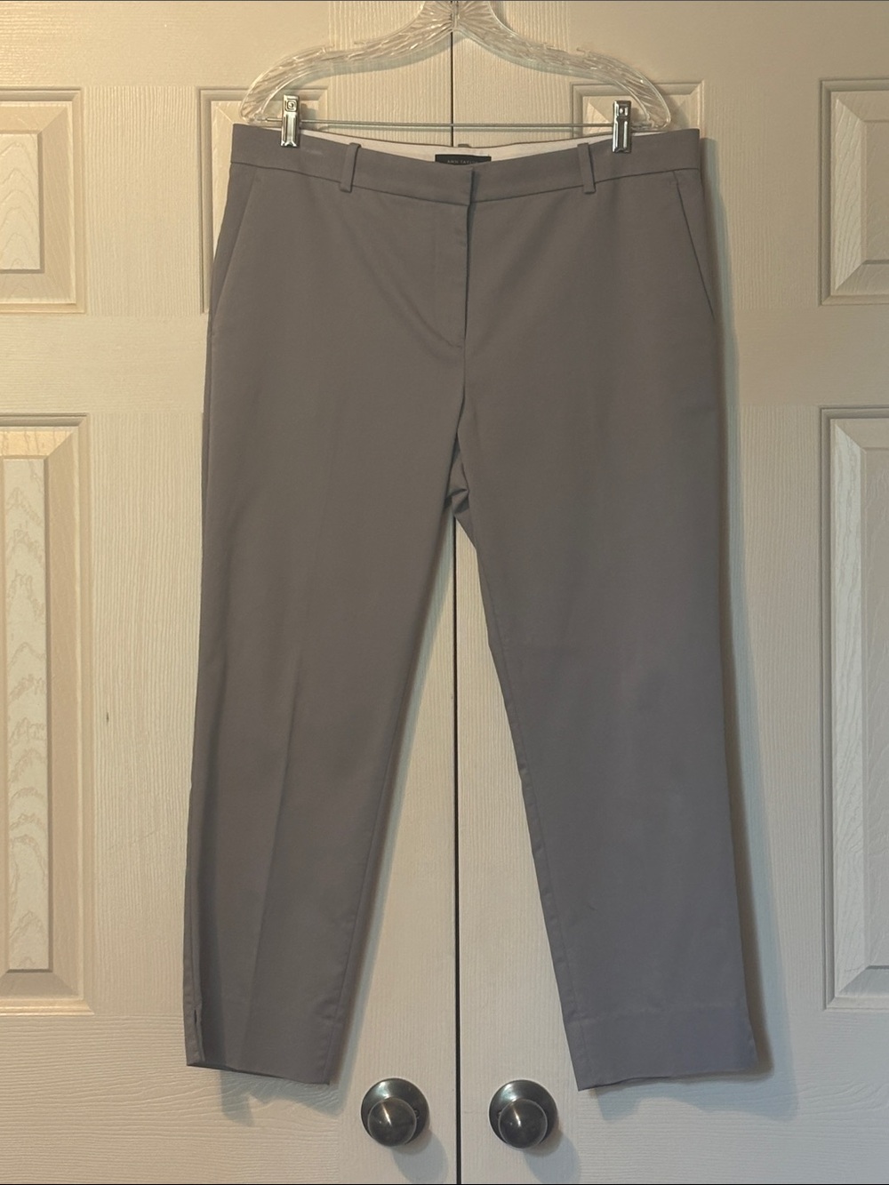 Ann Taylor Stretch Cotton Slim Ankle Pant